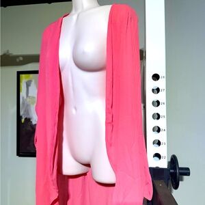 Body Central Women's Swim Coverup - Coral/Pink, OS